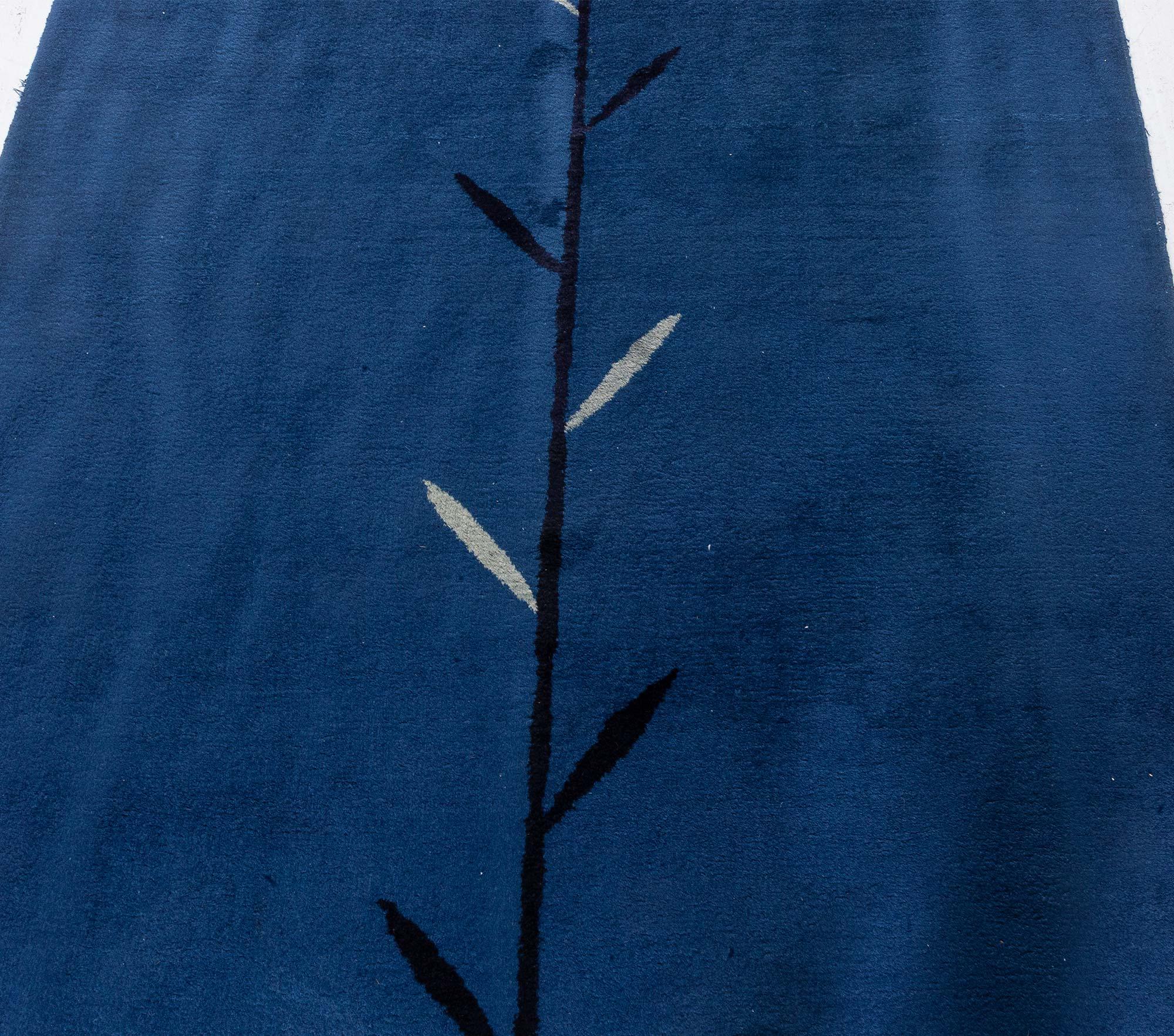 Mid-Century Modern Doris Leslie Blau Vintage Persian Meshad Handmade Wool Runner For Sale