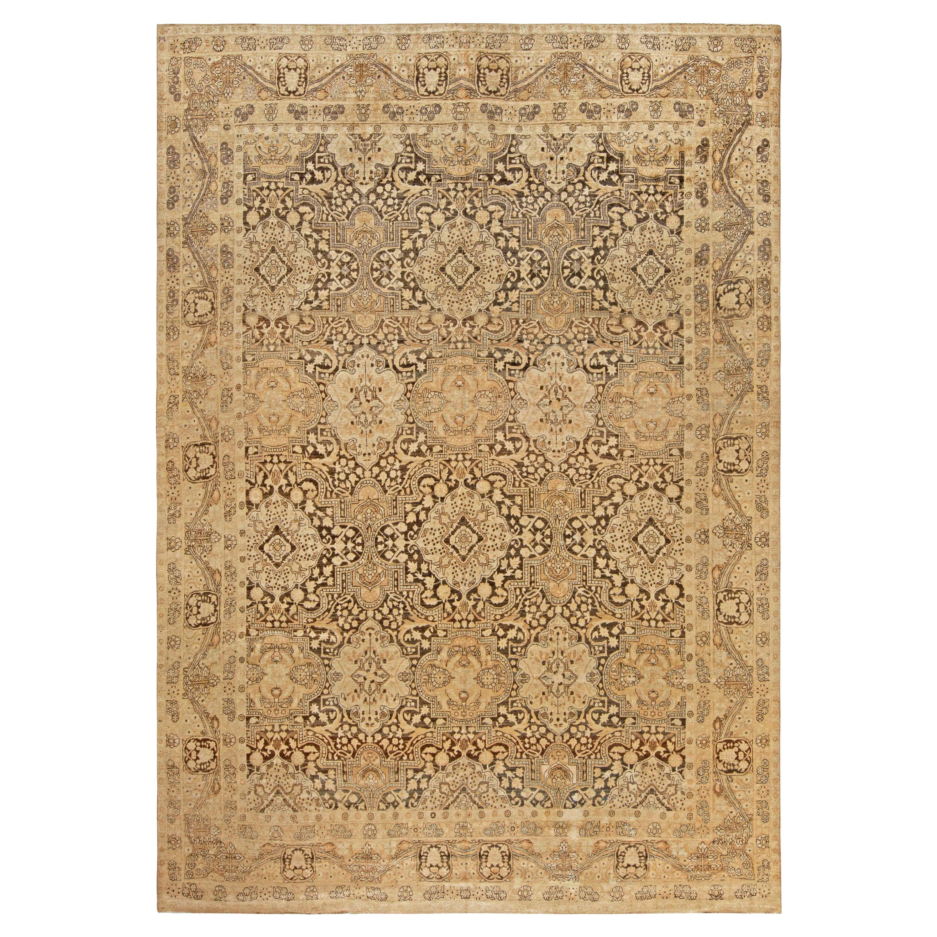 Tapis persan Tabriz vintage fait à la main Doris Leslie Blau en vente