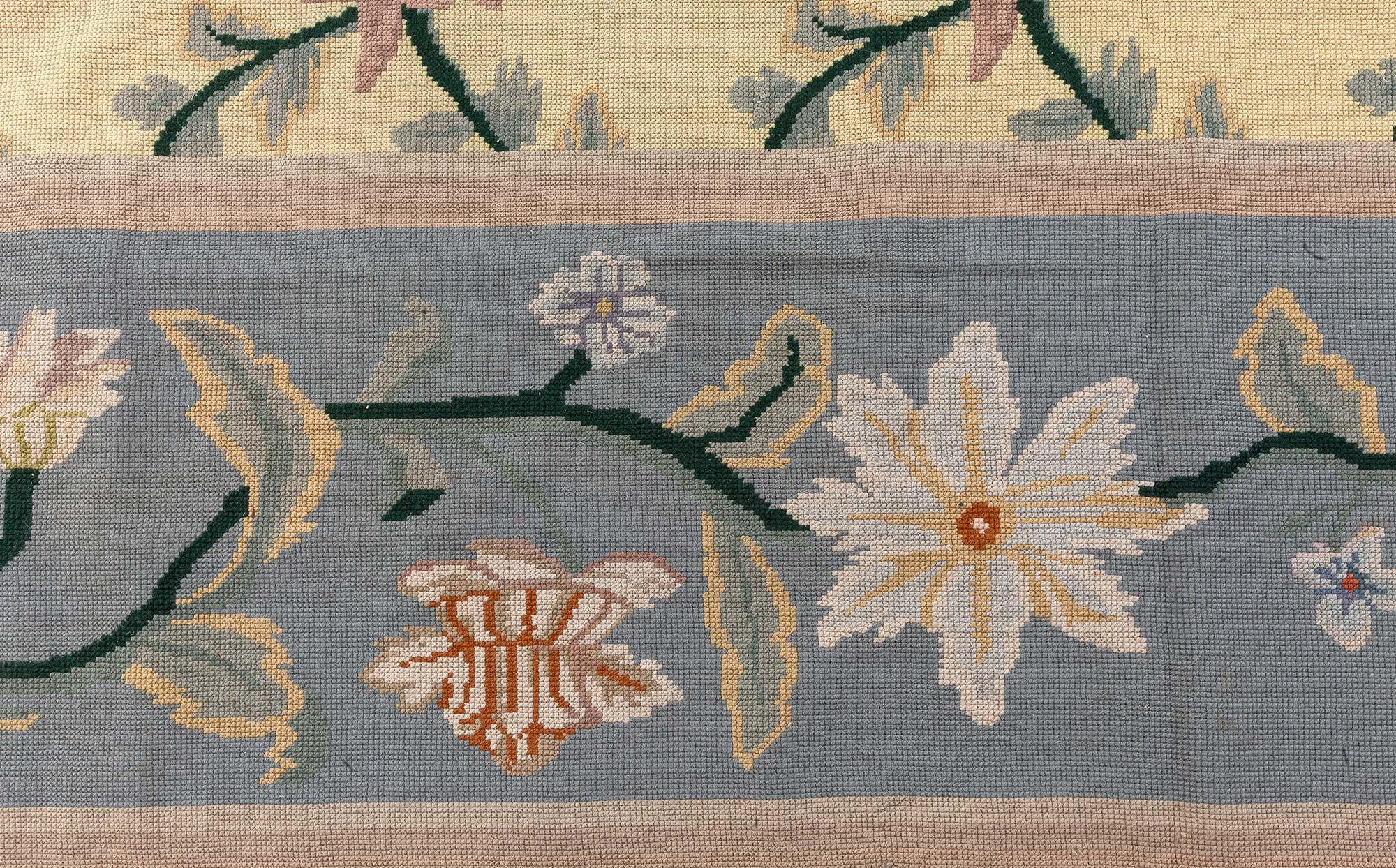 Doris Leslie Blau Vintage Portuguese Needlepoint Rug For Sale 2