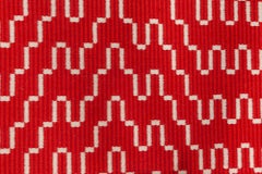 Doris Leslie Blau Vintage Red Flat Woven Double Sided Rug