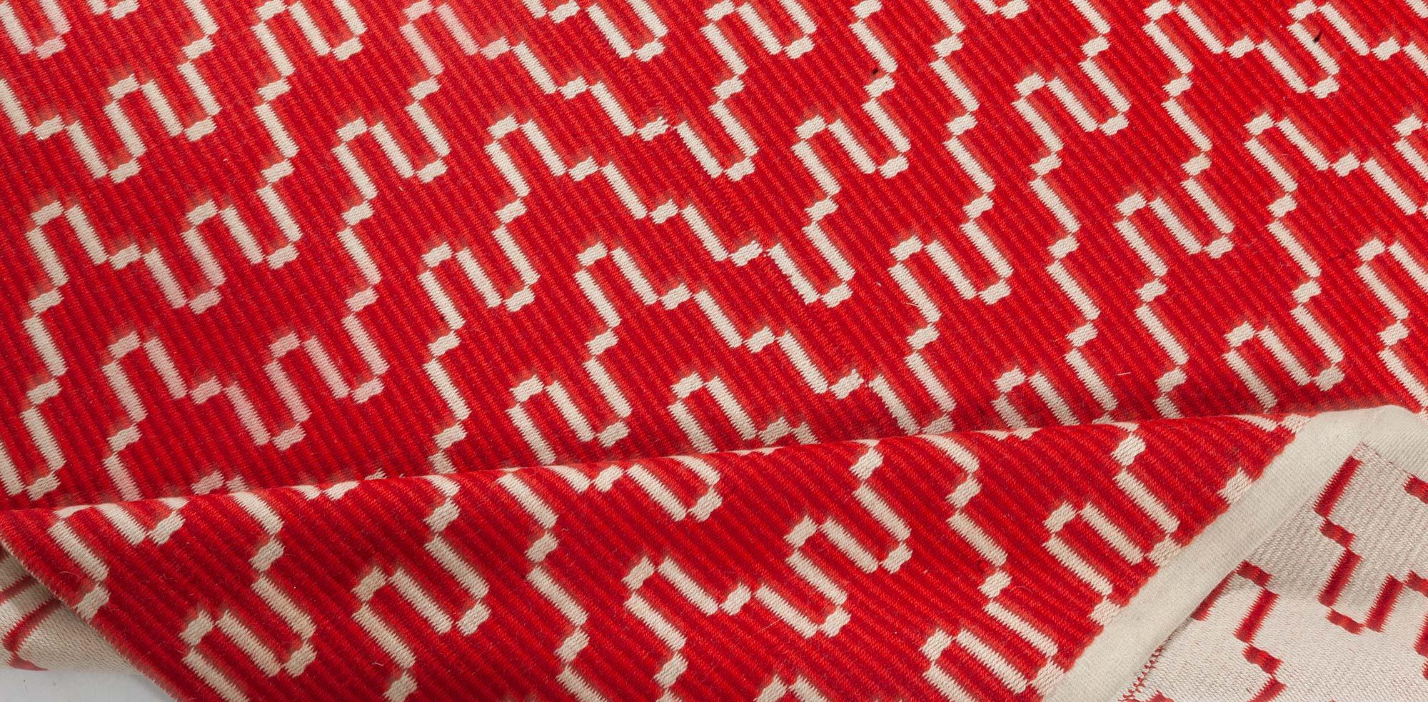 Tappeto Doris Leslie Blau Vintage Red a tessitura piatta su due lati In condizioni buone in vendita a New York, NY