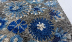 Doris Leslie Blau Vintage Rya Rug by Margareta Grandin Nettles