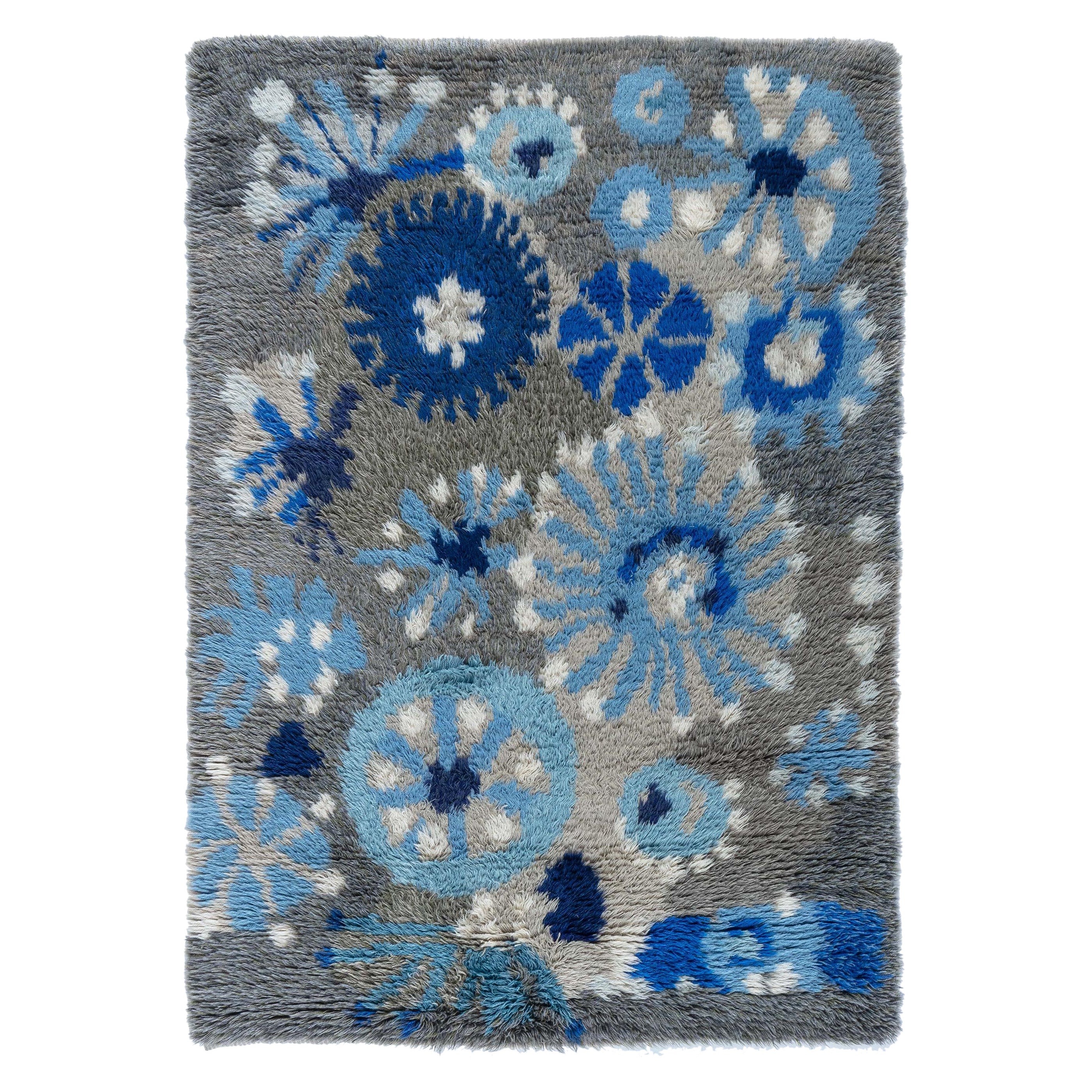 Doris Leslie Blau Vintage Rya Rug by Margareta Grandin Nettles