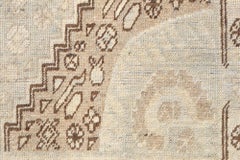 Doris Leslie Blau Vintage Samarkand Floral Light Beige Hand-Knotted Wool Carpet