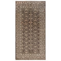 Doris Leslie Blauer Vintage Samarkand Khotan Botanic Handgefertigter Wollteppich