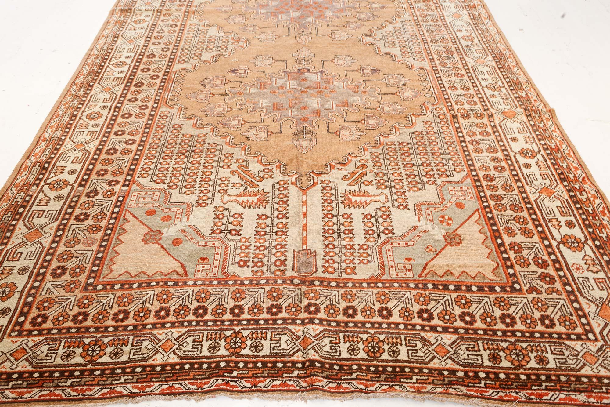 Ouzbek Doris Leslie Blau Tapis Vintage Samarkand 'Khotan en vente