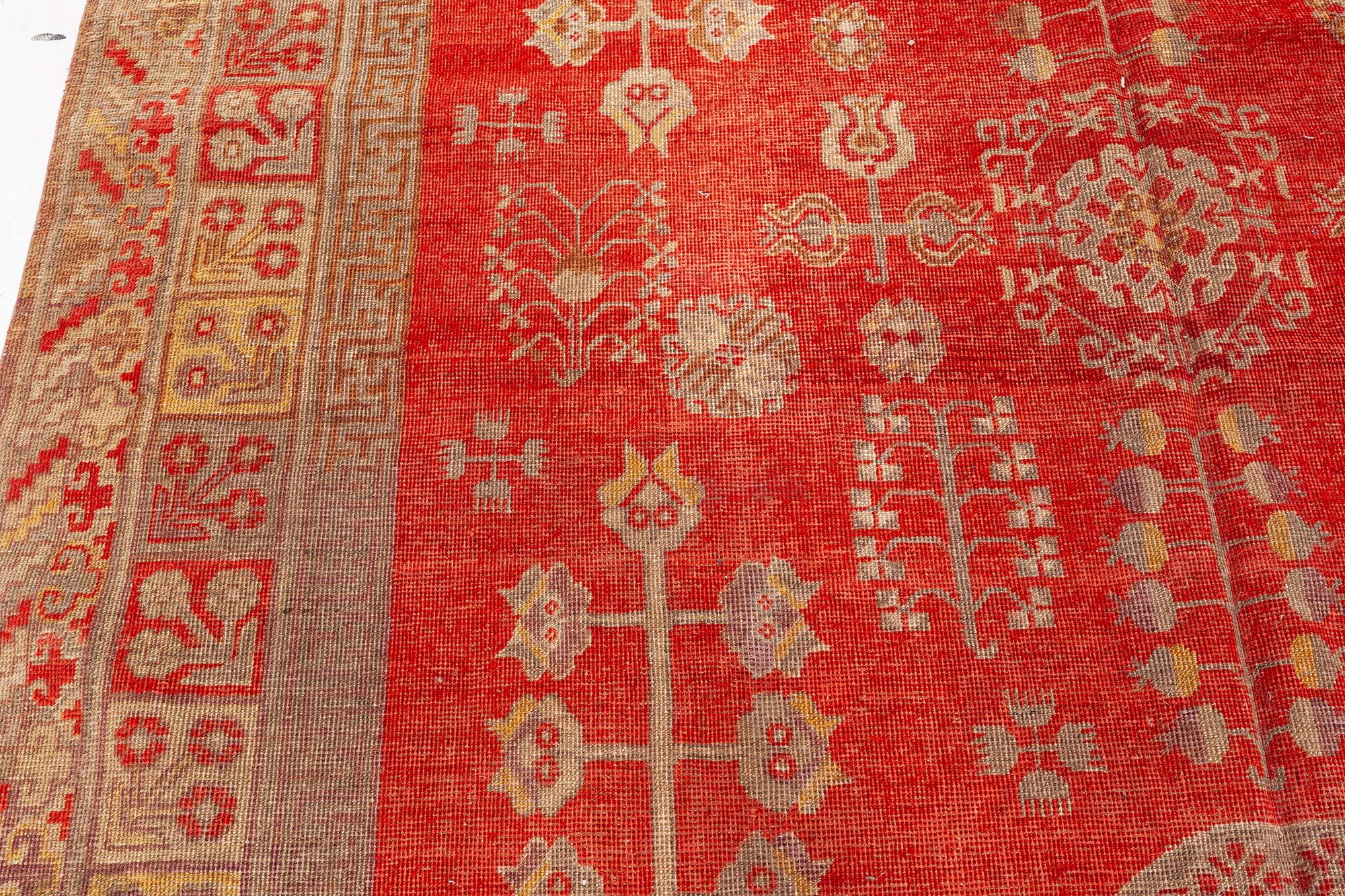 Tissé à la main Tapis vintage Samarkand Khotan noué à la main Doris Leslie Blau en vente