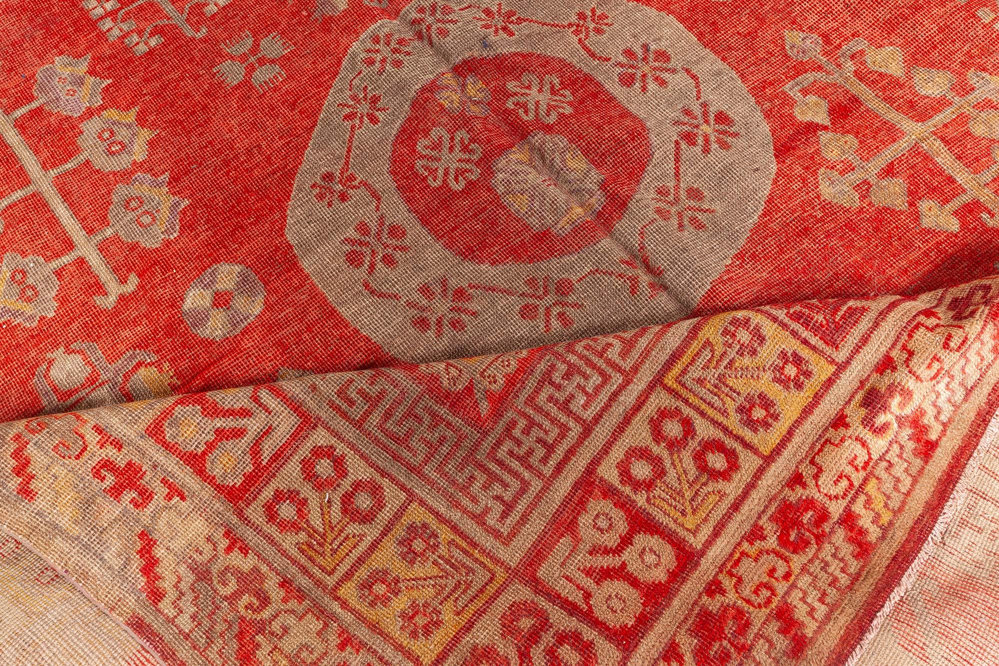 20ième siècle Tapis vintage Samarkand Khotan noué à la main Doris Leslie Blau en vente