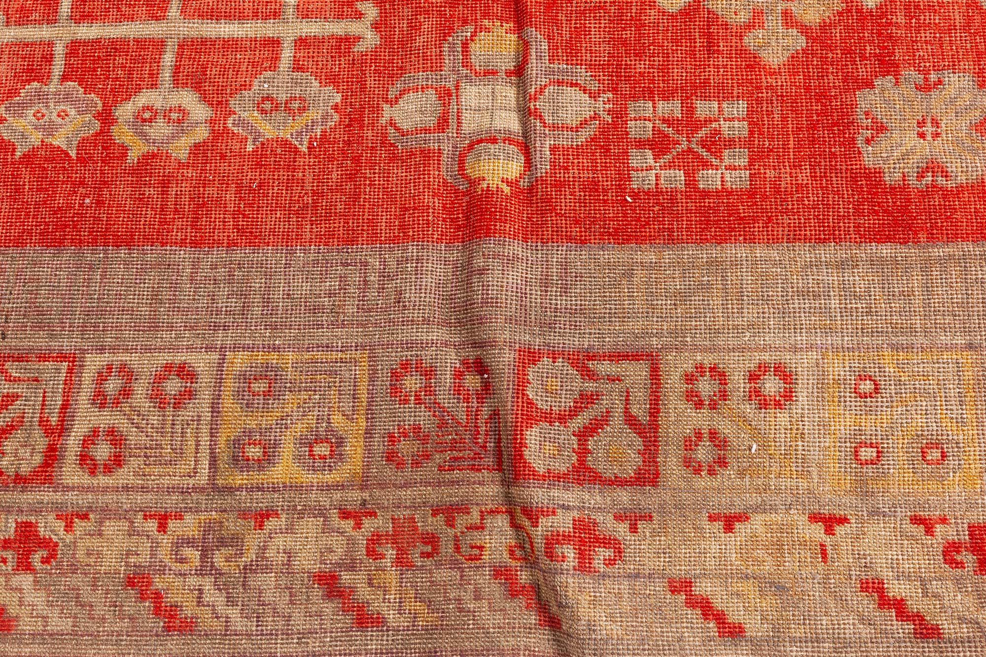 Tapis vintage Samarkand Khotan noué à la main Doris Leslie Blau en vente 1