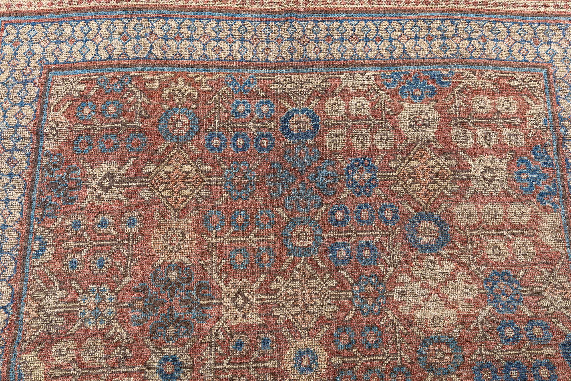 Chinese Doris Leslie Blau Vintage Samarkand 'Khotan' Handmade Wool Rug For Sale