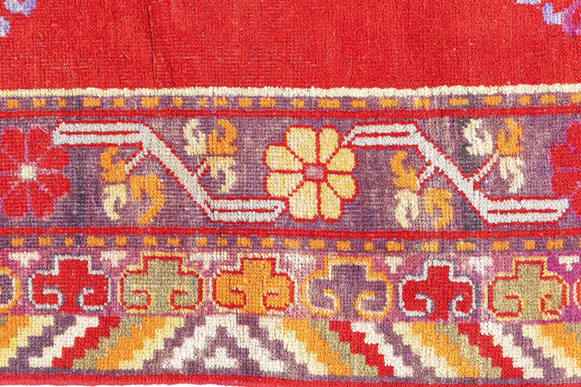 Doris Leslie Blau Vintage Samarkand (Khotan) Teppich (Moderne der Mitte des Jahrhunderts) im Angebot