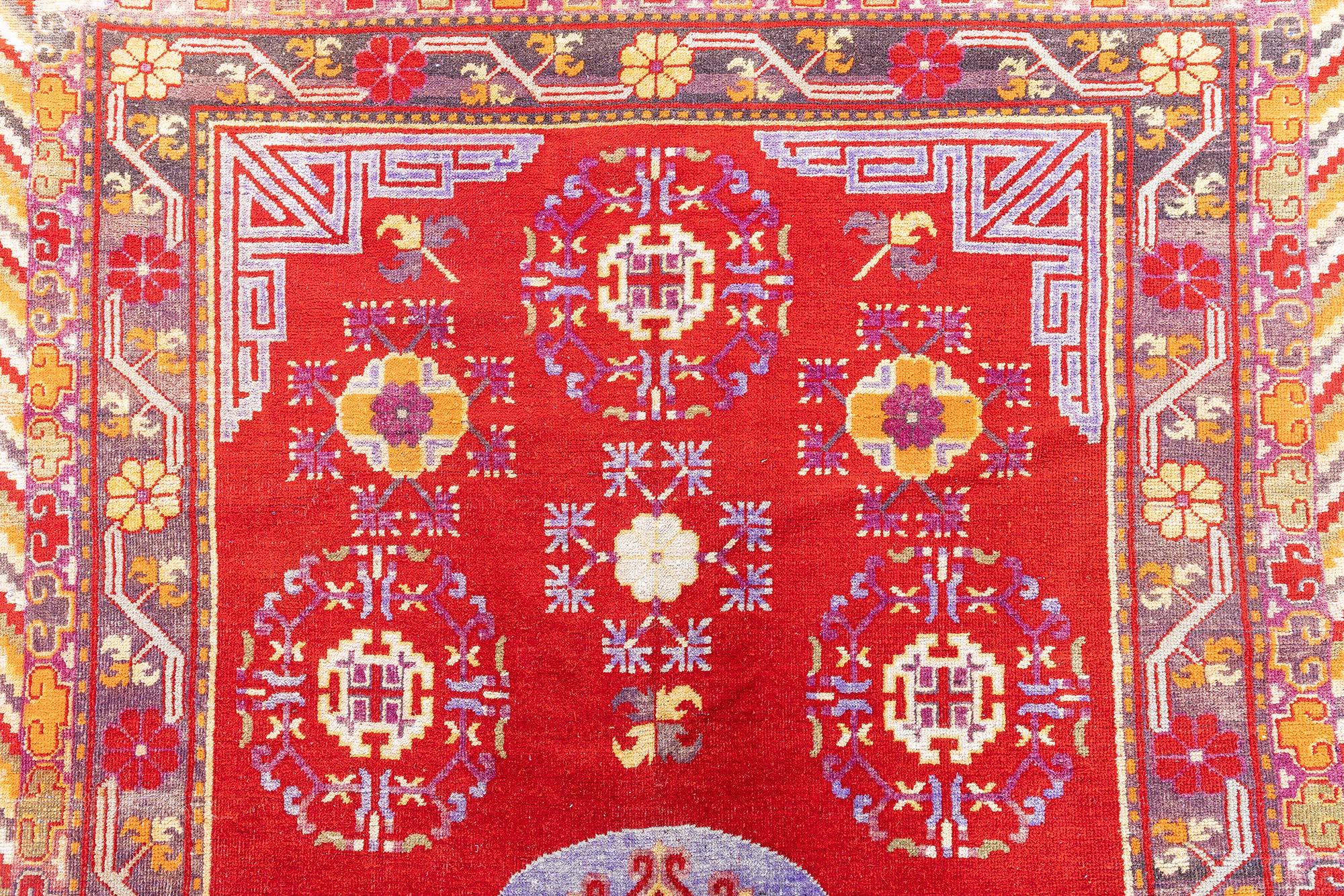 Doris Leslie Blau Vintage Samarkand (Khotan) Teppich (Handgewebt) im Angebot