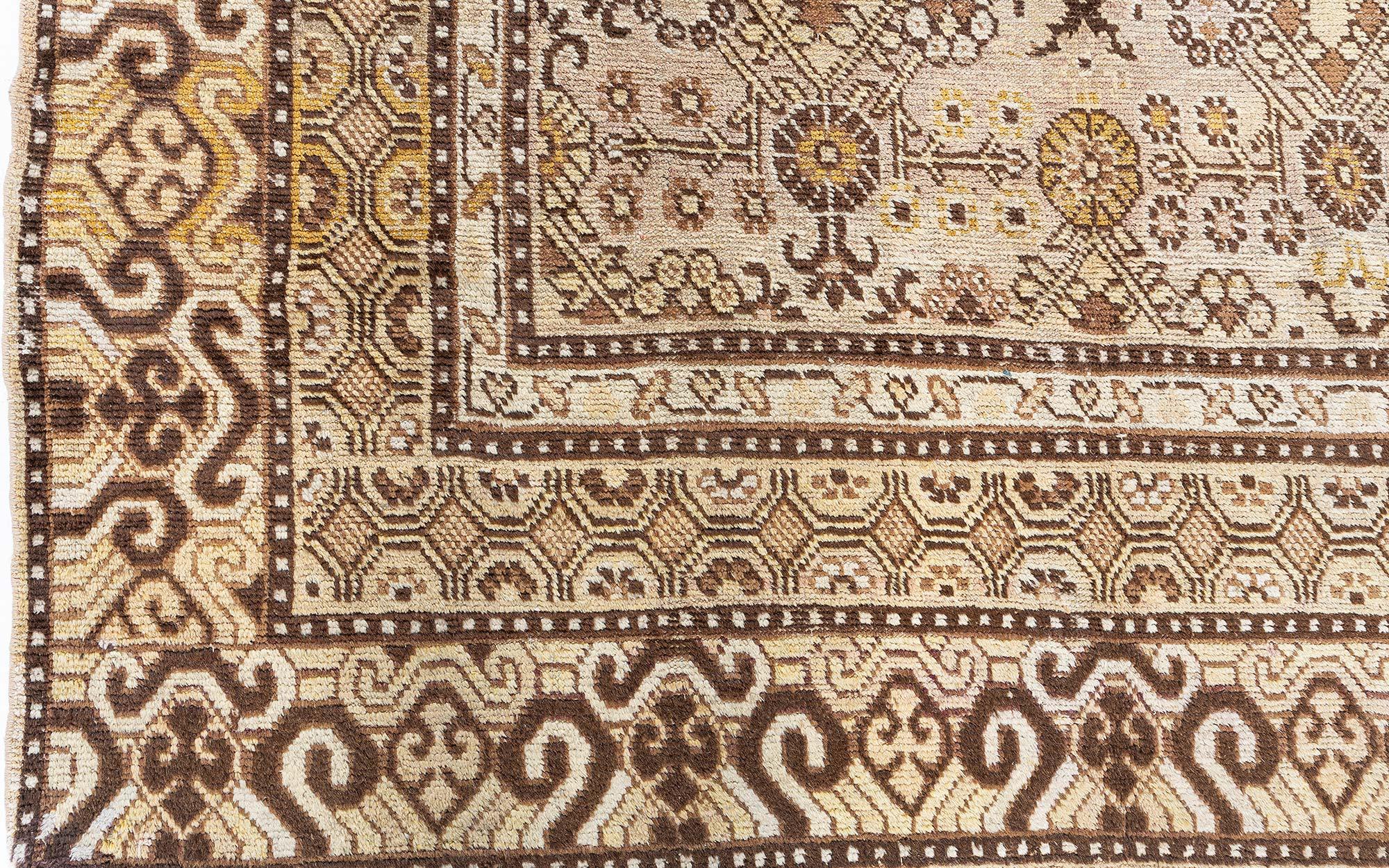 20th Century Doris Leslie Blau Vintage Samarkand (Khotan) Rug For Sale
