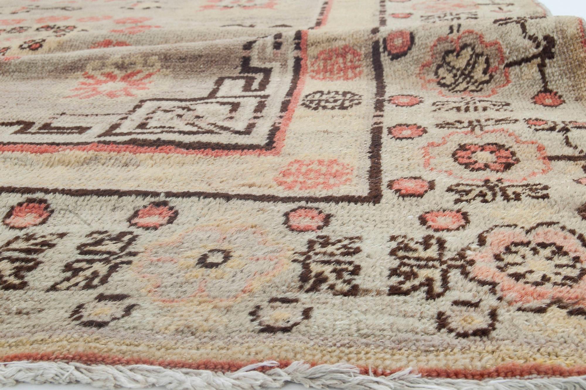 Doris Leslie Blau Tapis de laine Vintage Samarkand (Khotan) Bon état - En vente à New York, NY