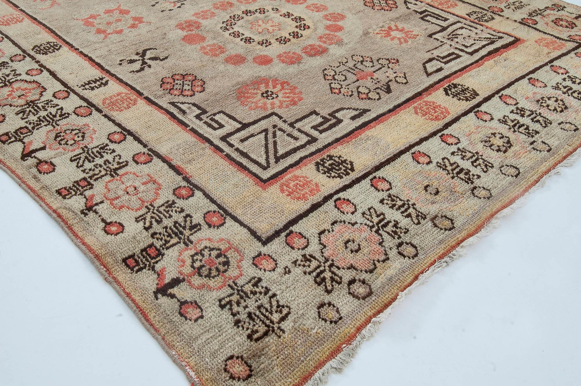 Doris Leslie Blau Tapis de laine Vintage Samarkand (Khotan) en vente 1