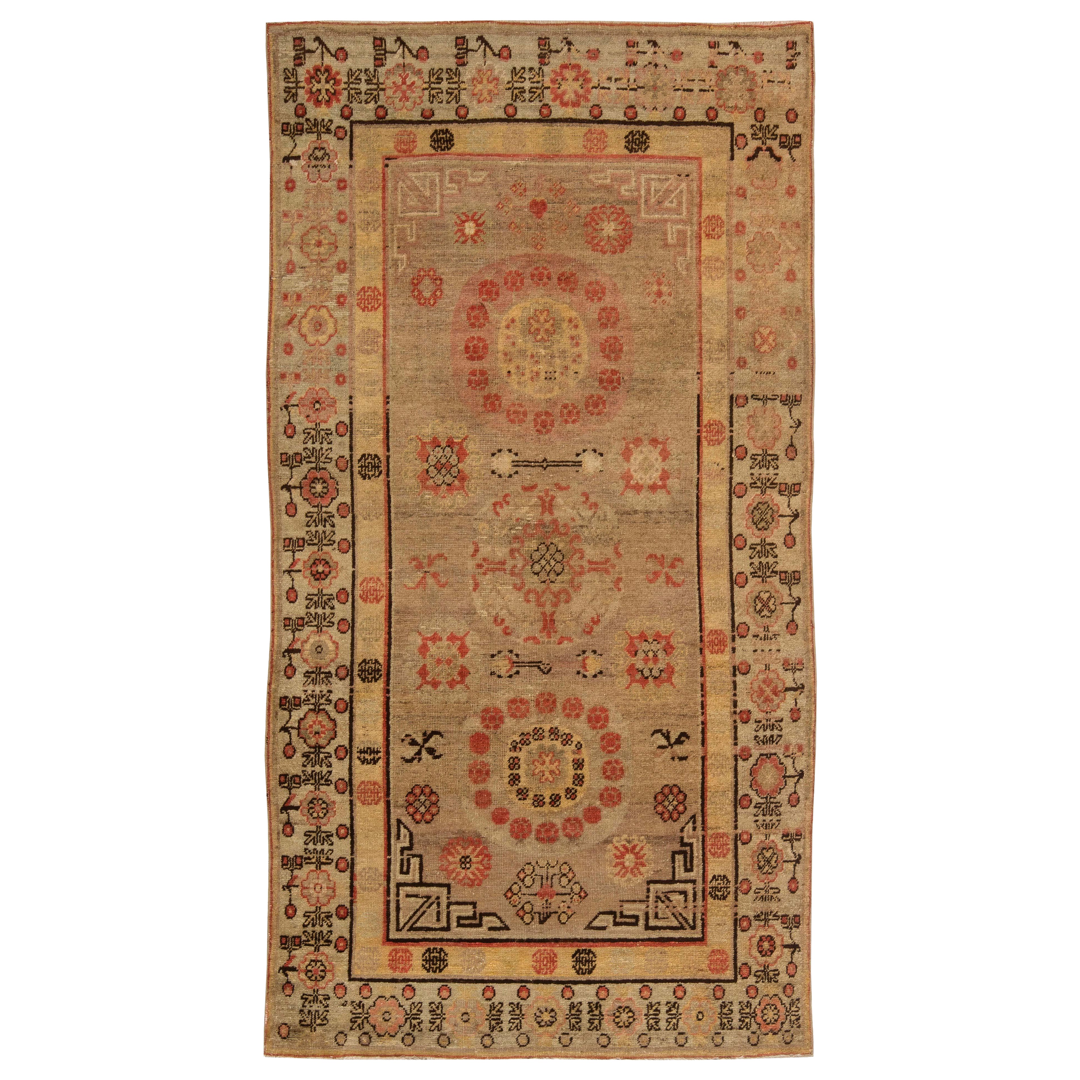 Doris Leslie Blau Tapis de laine Vintage Samarkand (Khotan)
