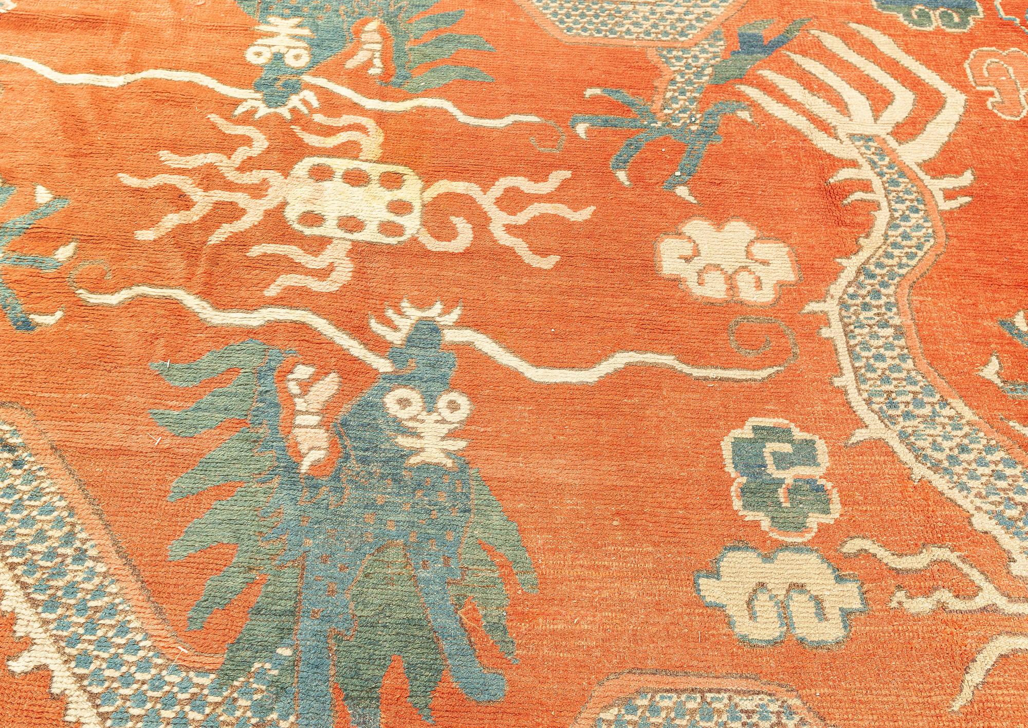 Tapis Samarkand vintage
Taille : 11'3