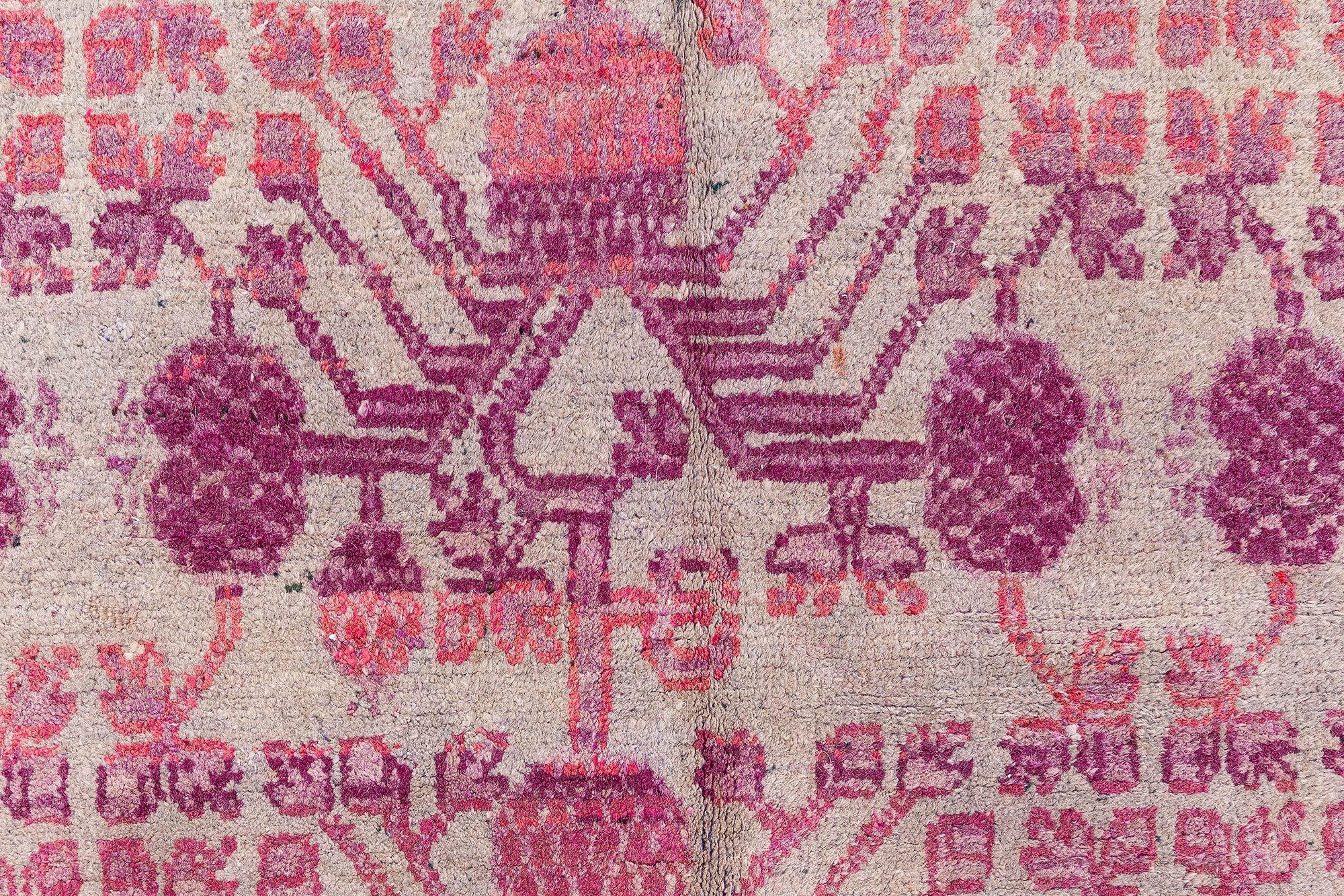 Tessuto a mano Tappeto Doris Leslie Blau Vintage Samarkand in vendita