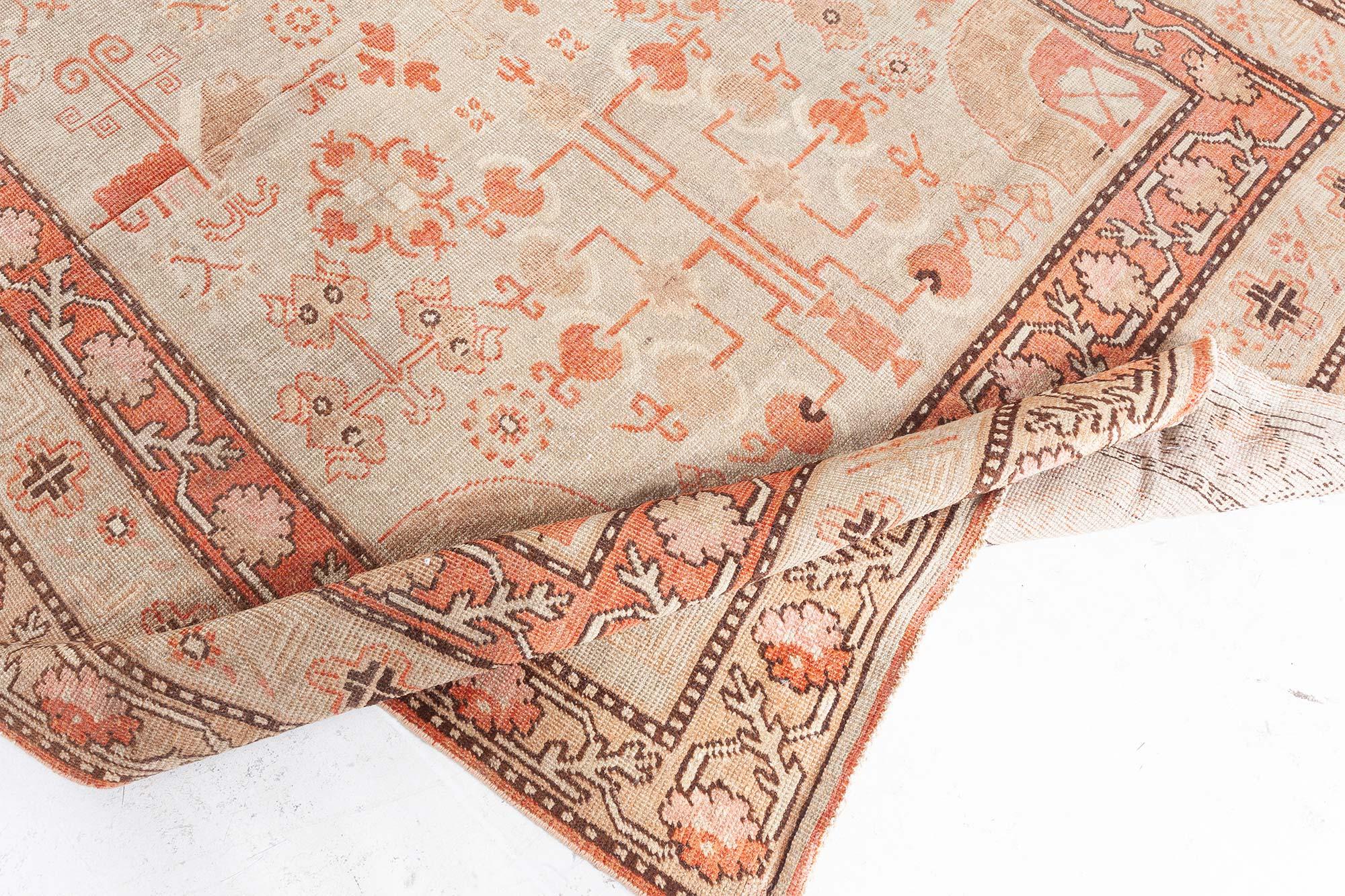 20ième siècle Tapis Samarkand vintage Doris Leslie Blau en vente