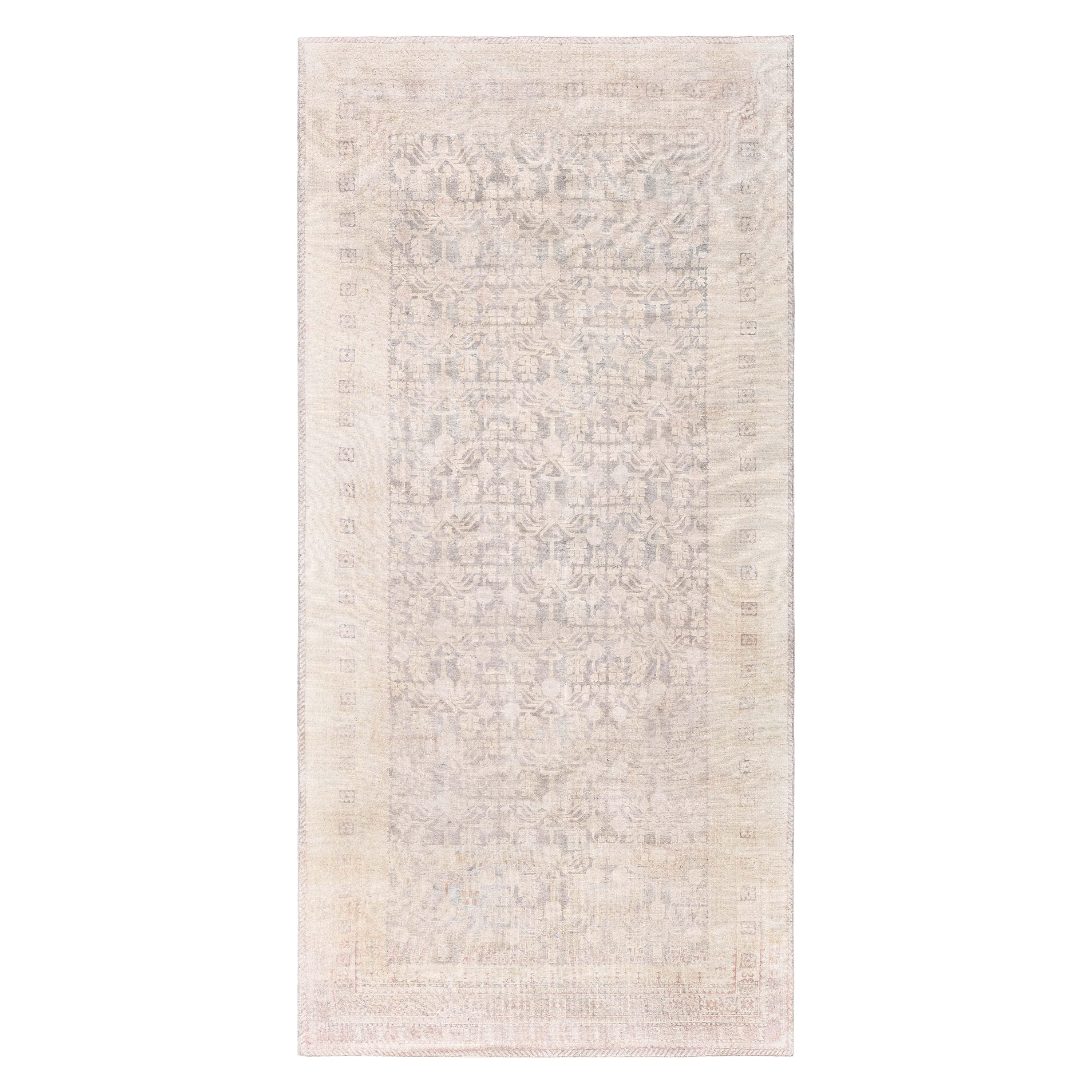 Doris Leslie Blauer Samarkand Vintage Samarkand-Teppich