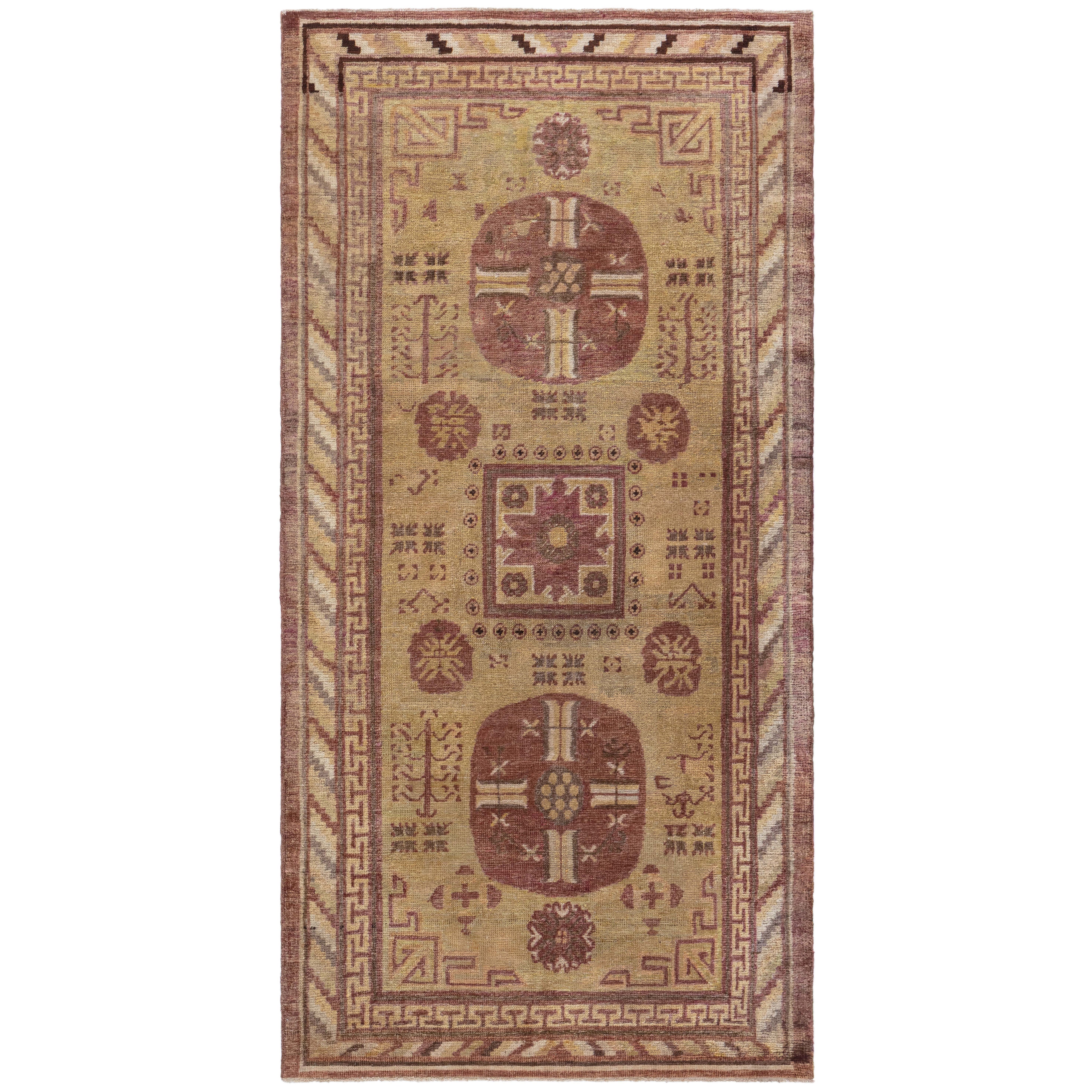 Doris Leslie Blauer Samarkand Vintage Samarkand-Teppich
