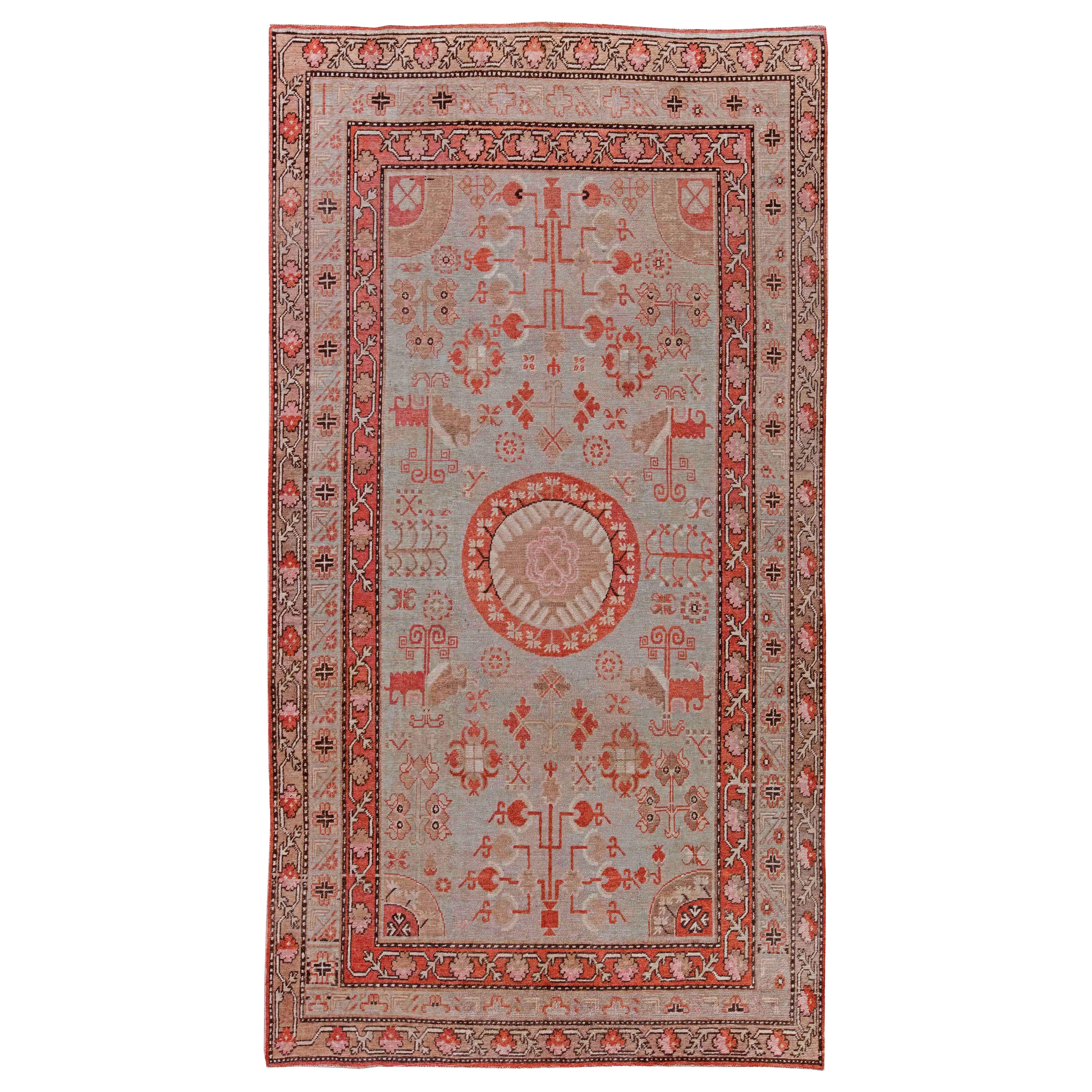 Tapis Samarkand vintage Doris Leslie Blau en vente