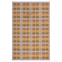 Doris Leslie Blau Vintage Scandinavian Geometric Flatweave Wool Carpet