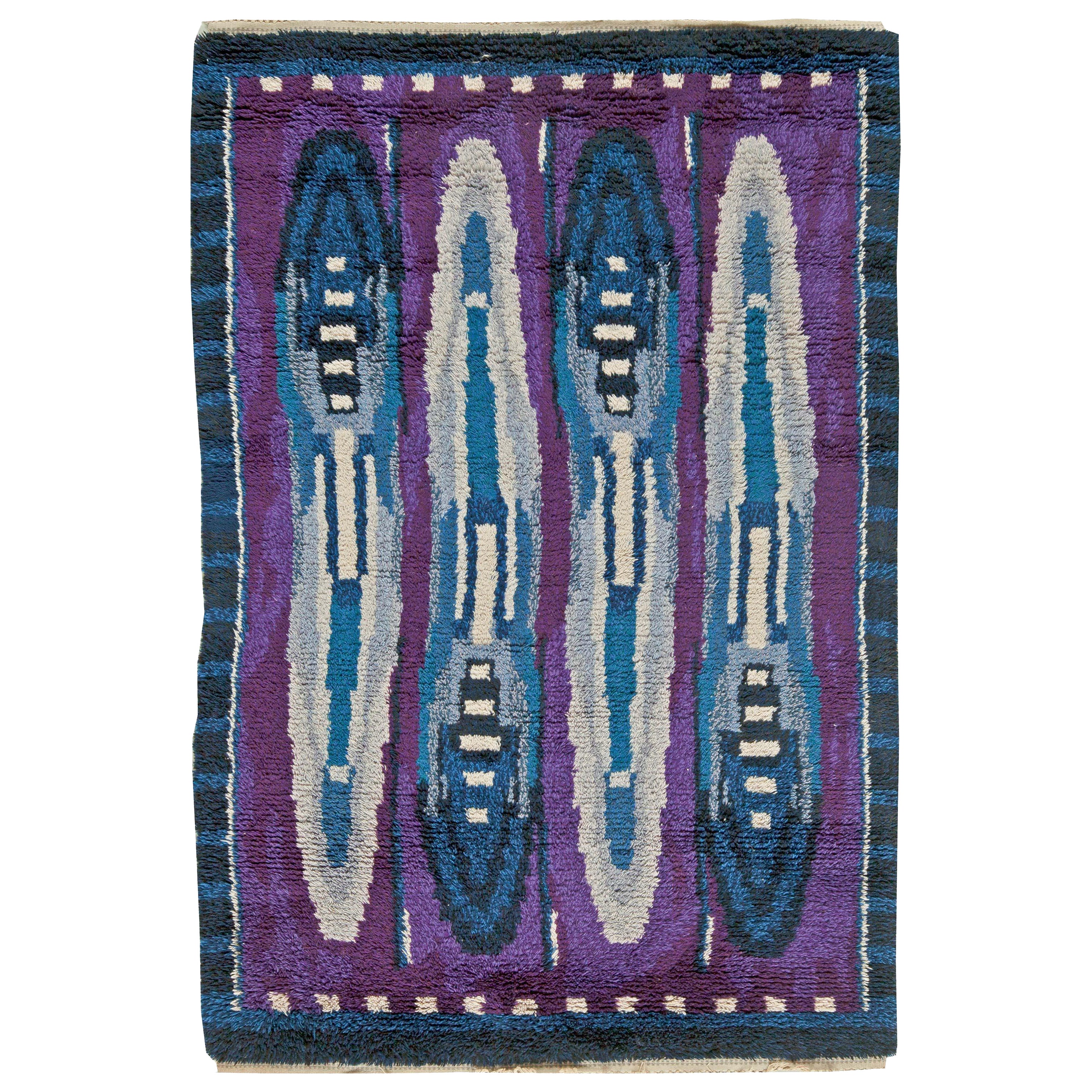 Doris Leslie Blau Vintage Scandinavian Rya Rug