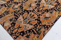 Doris Leslie Blau Vintage Spanish Abstract Navy Blue Rug (Size Adjusted)