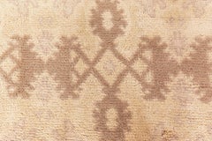 Doris Leslie Blau Vintage Spanischer Beige handgefertigter Vintage-Wollteppich
