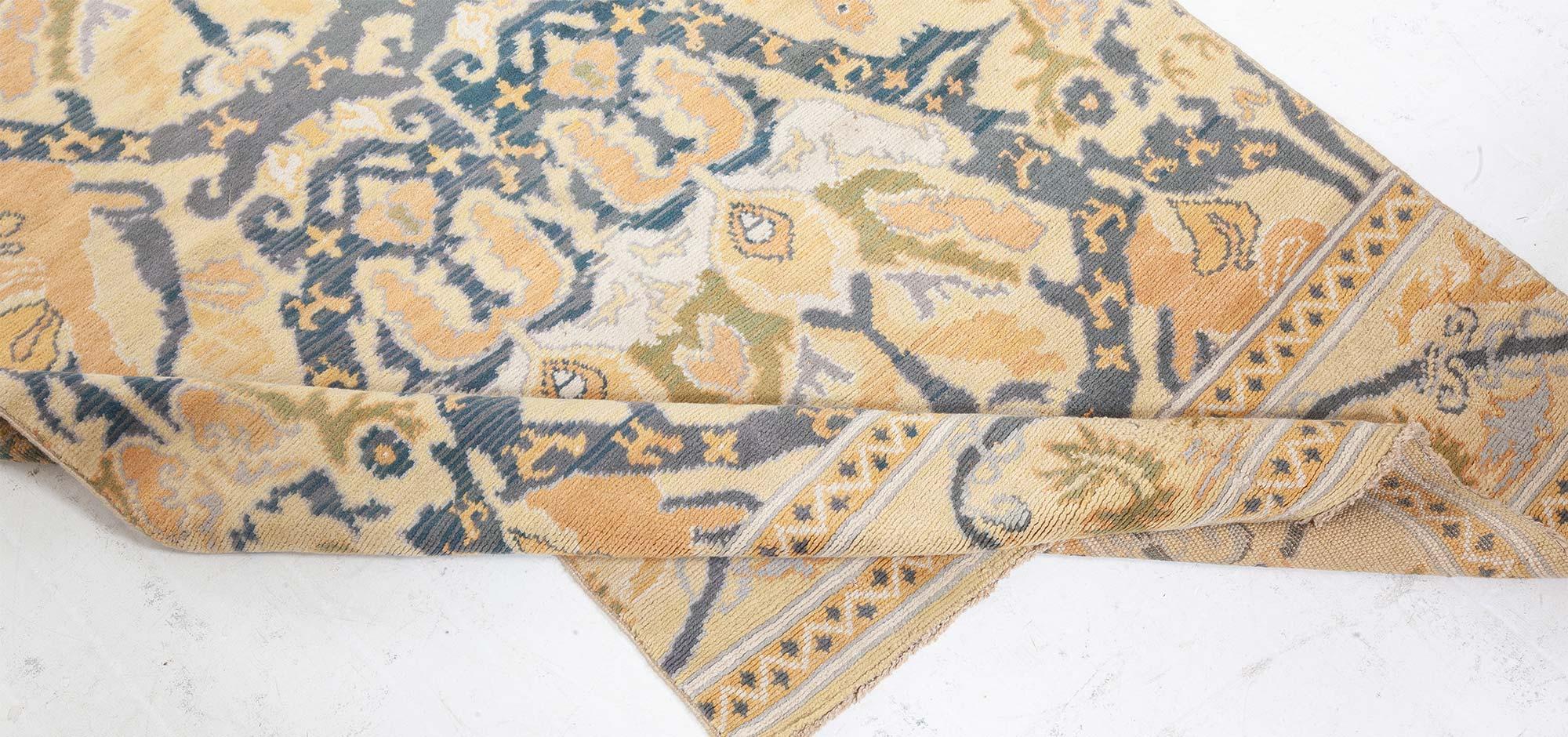 20th Century Doris Leslie Blau Vintage Spanish Cuenca Design Runner (fragment) For Sale