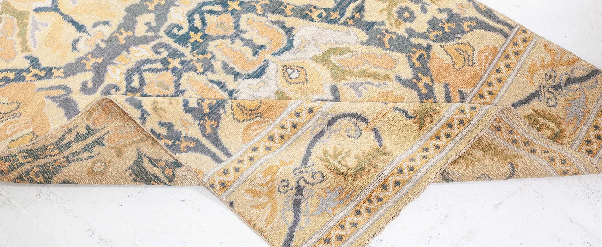 Wool Doris Leslie Blau Vintage Spanish Cuenca Design Runner (fragment) For Sale