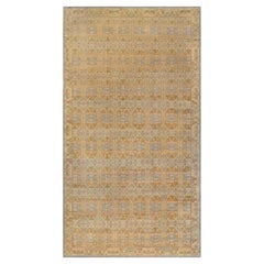 Doris Leslie Blau Vintage Spanish Floral Oversized Warm Tan Rug Cuenca