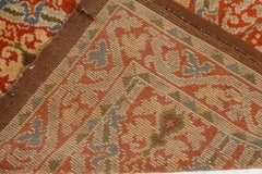 Doris Leslie Blau Vintage Spanish Floral Splendor In Golden Tan Carpet