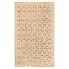 Doris Leslie Blau Vintage Spanish Geometric Light Beige With Classic Taupe Rug