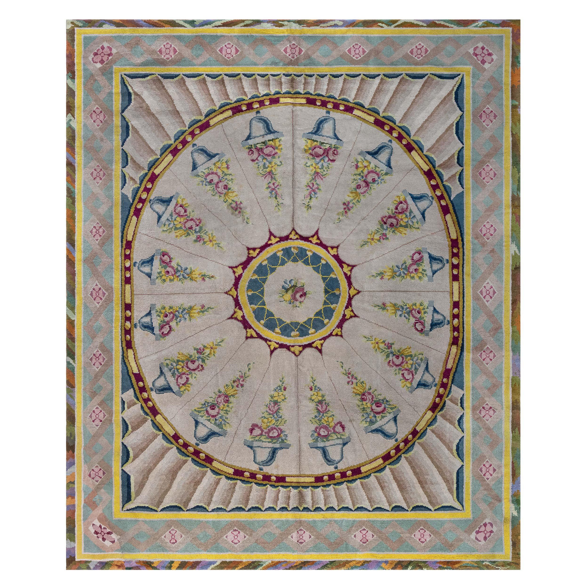 Doris Leslie Blauer spanischer Vintage-Teppich