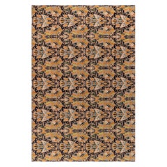 Doris Leslie Blauer spanischer Vintage-Teppich (Größe verstellt)