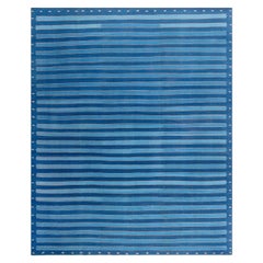 Tapis Dhurrie indien vintage rayé Doris Leslie Blau