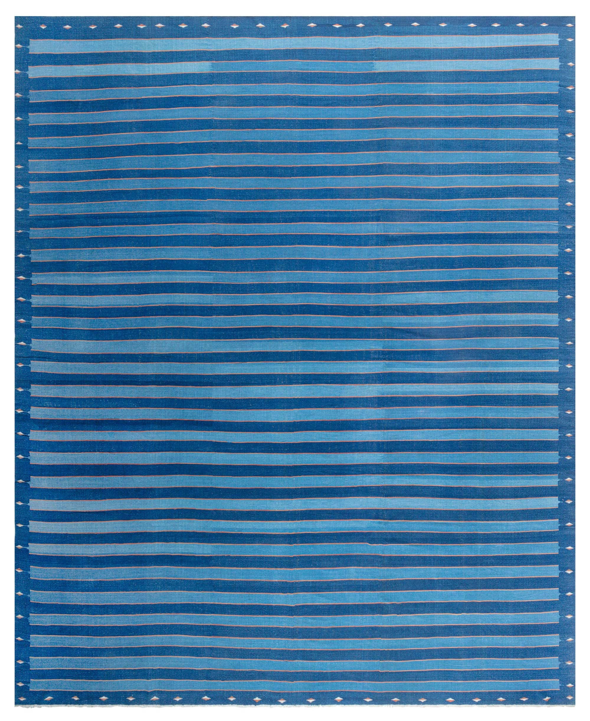 Doris Leslie Blau Vintage Striped Indian Dhurrie Rug