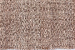 Doris Leslie Blau Tappeto di lana vintage a righe beige chiaro annodato a mano