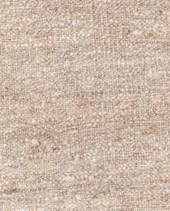 Doris Leslie Blau Vintage Striped Warm Tan With Light Beige Hand-Knotted Runner