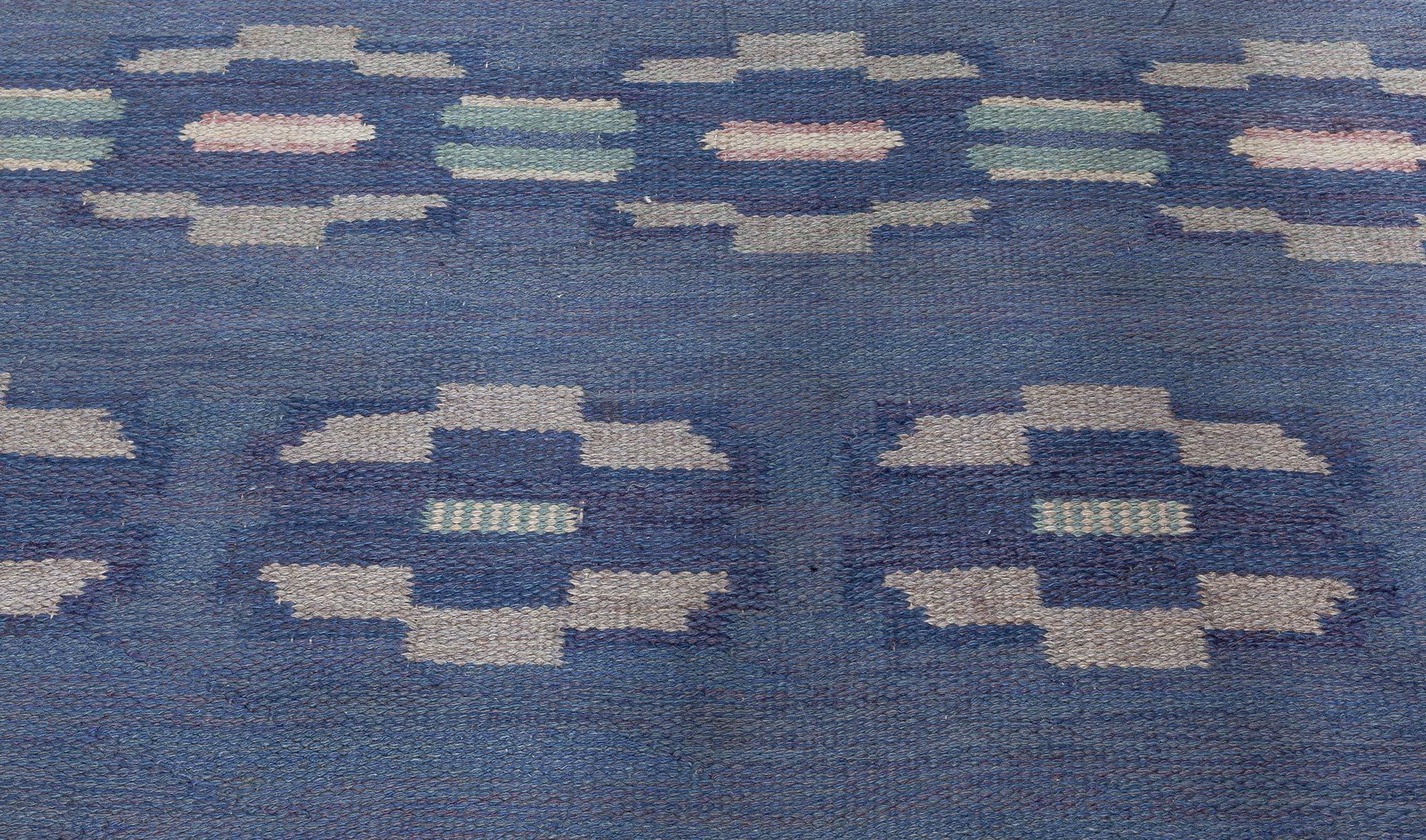 Alfombra sueca de tejido plano Doris Leslie Blau Vintage de A Bindd Moderno de mediados de siglo en venta