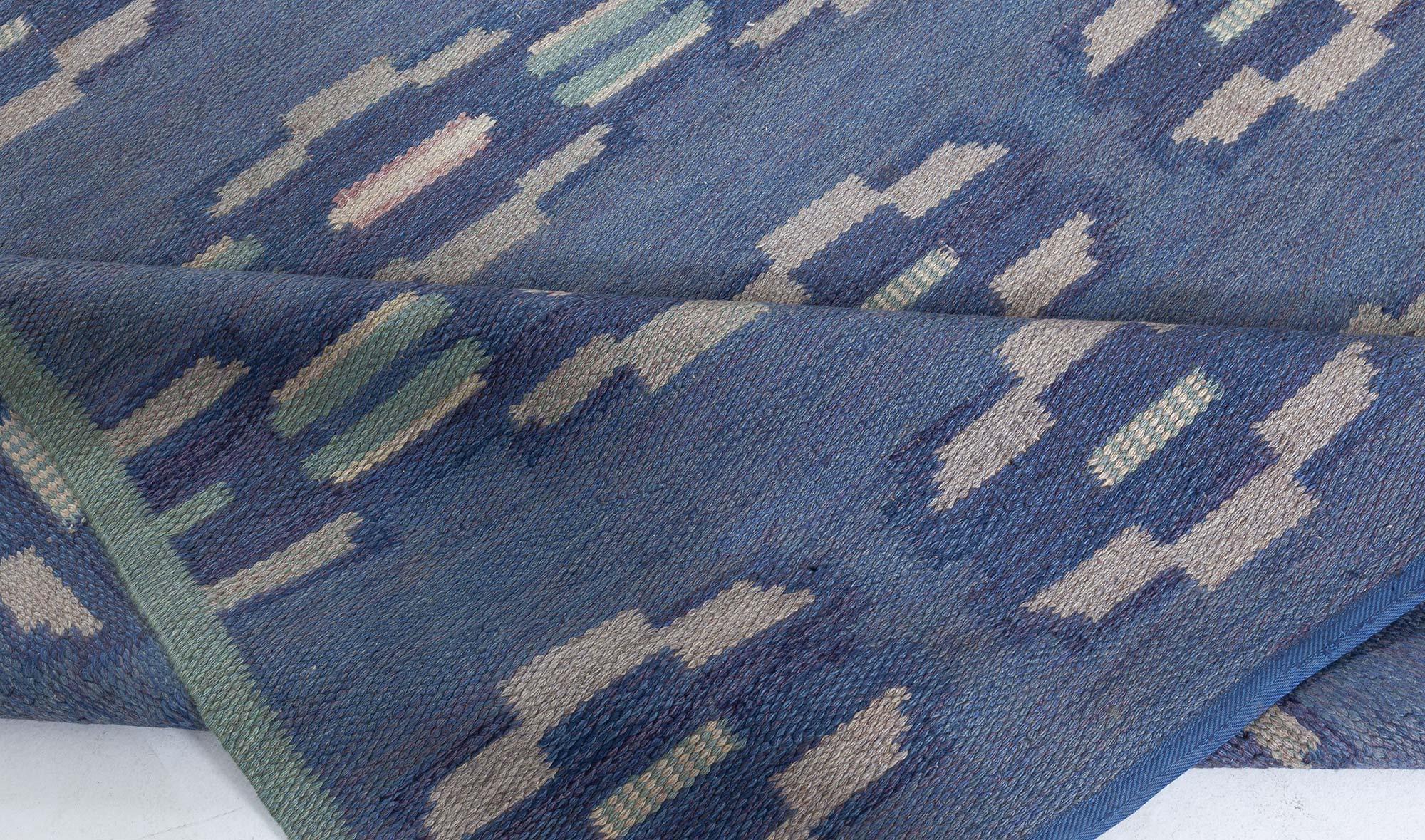 Alfombra sueca de tejido plano Doris Leslie Blau Vintage de A Bindd siglo XX en venta