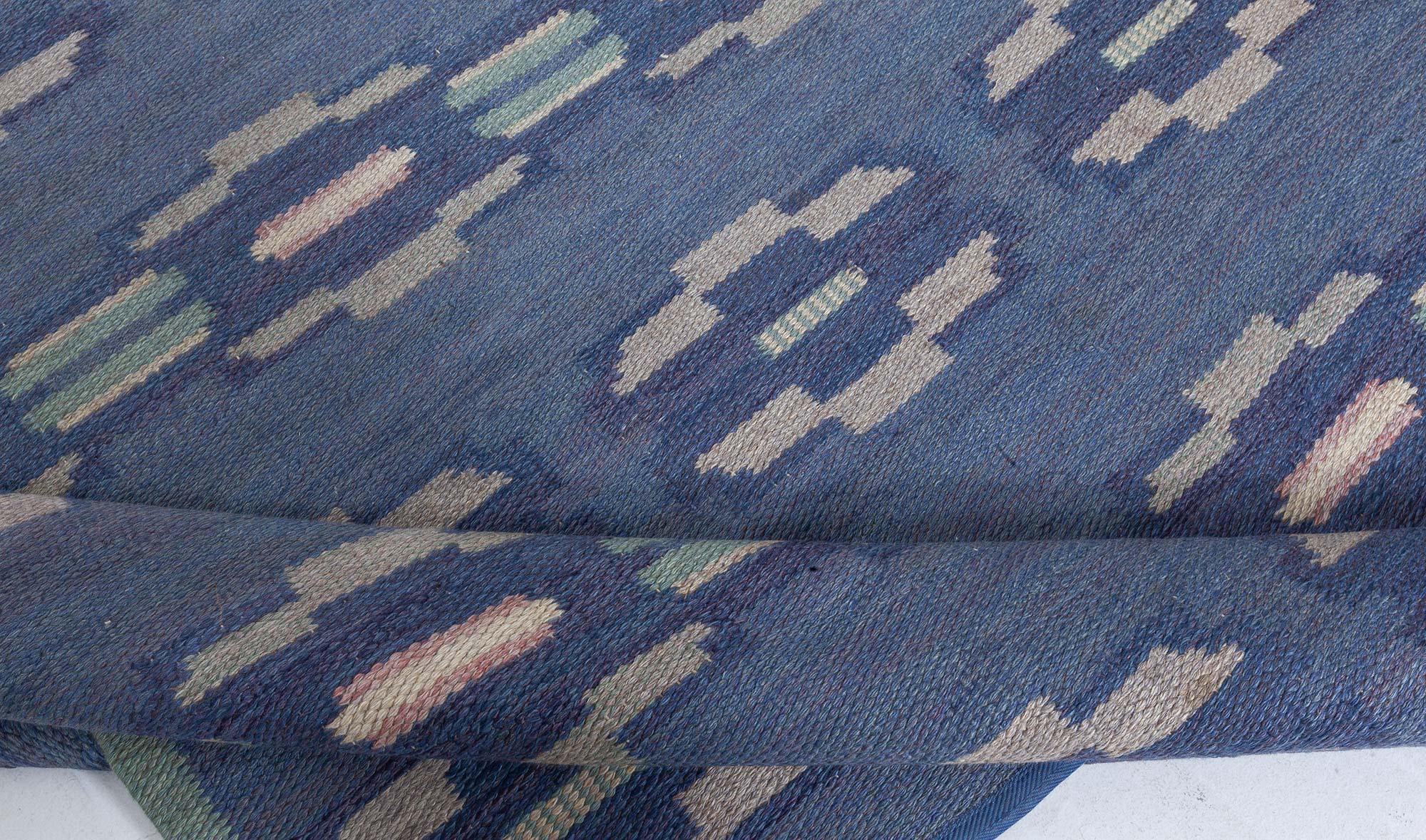 Alfombra sueca de tejido plano Doris Leslie Blau Vintage de A Bindd Lana en venta
