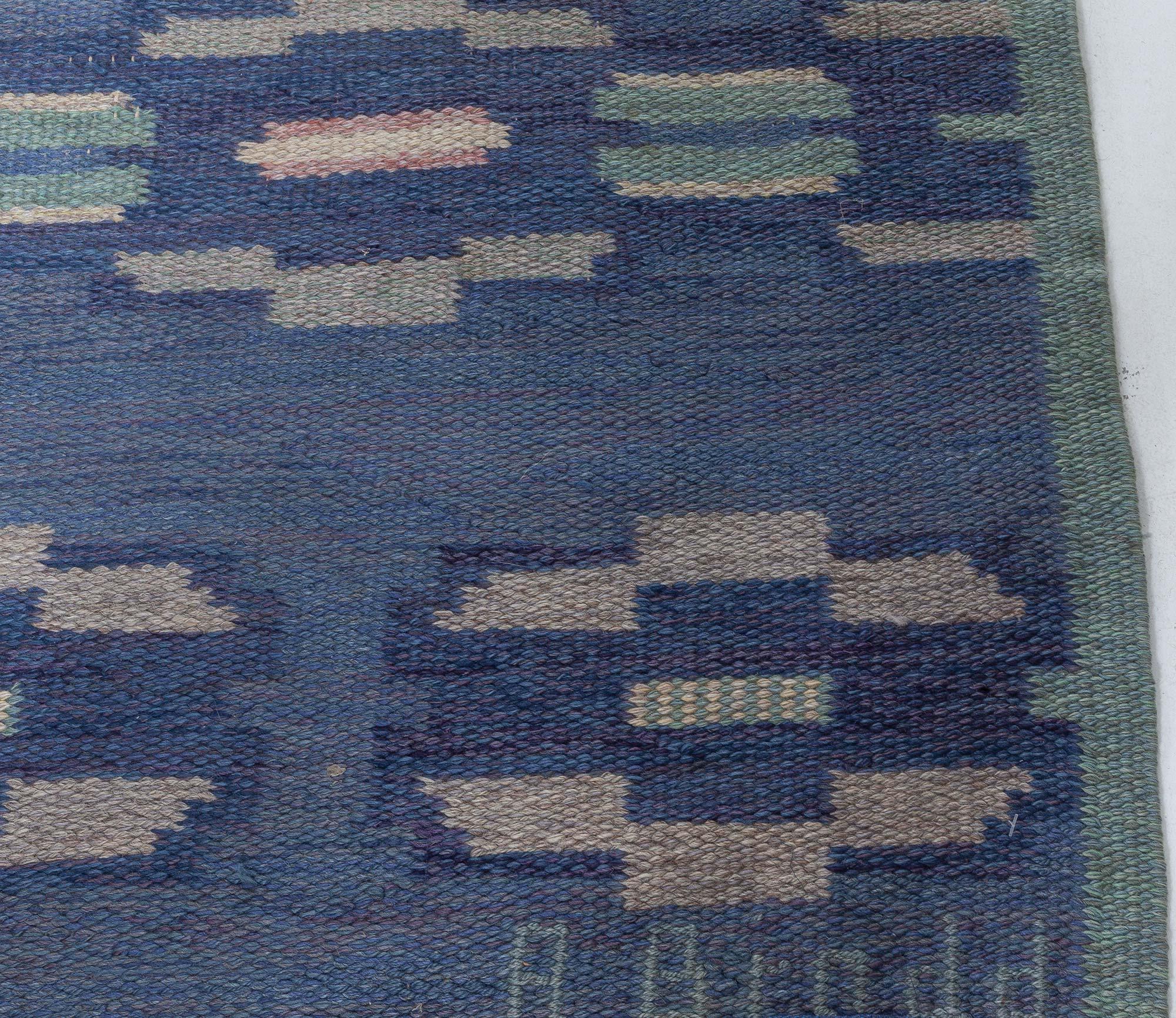 Alfombra sueca de tejido plano Doris Leslie Blau Vintage de A Bindd en venta 1