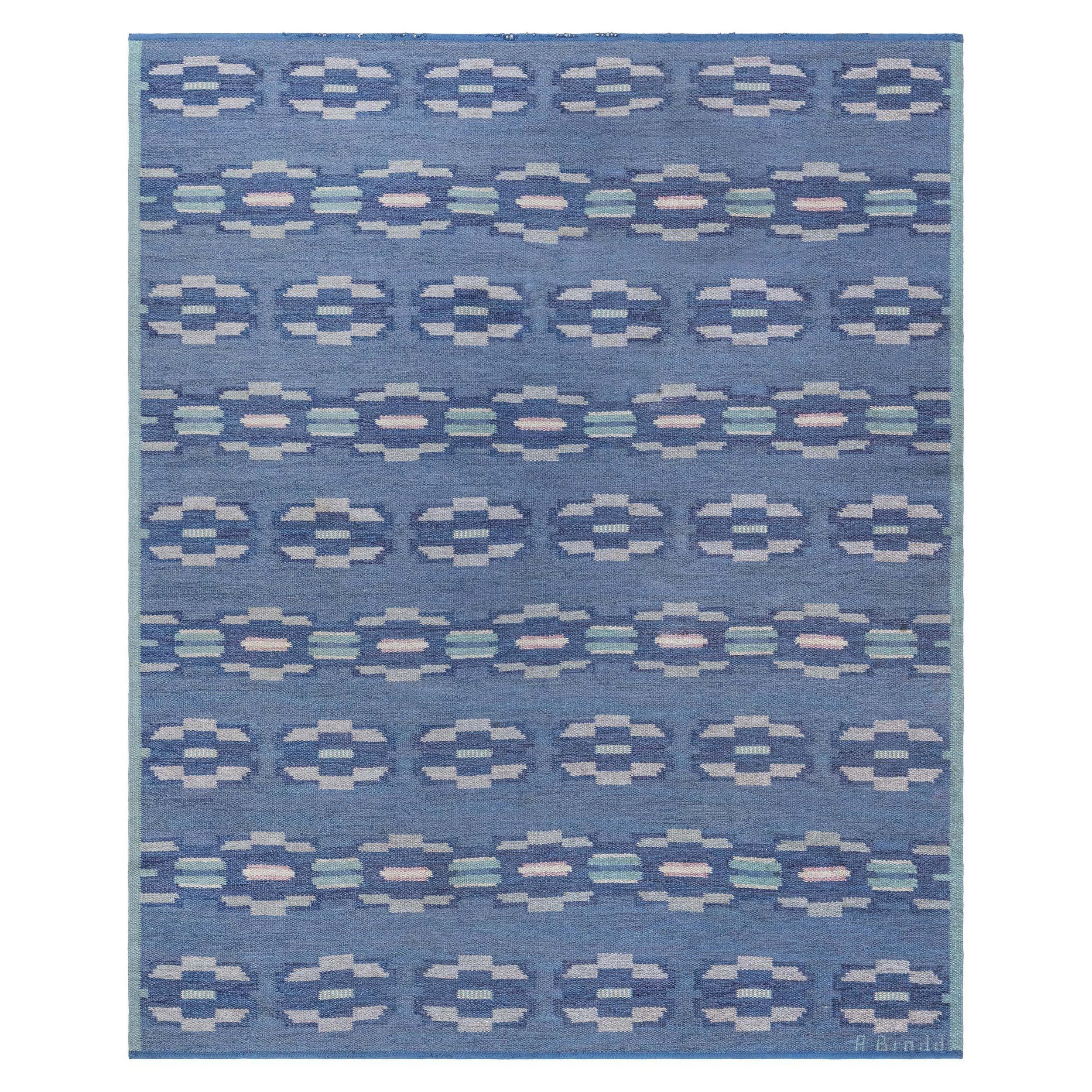 Alfombra sueca de tejido plano Doris Leslie Blau Vintage de A Bindd