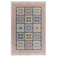 Doris Leslie Blau Vintage Swedish Flat Weave Rug by Agda Osterberg