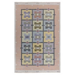 Tappeto Doris Leslie Blau Vintage a trama piatta svedese di Agda Osterberg