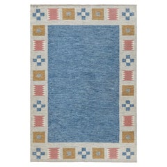 Doris Leslie Blau Vintage Swedish Flat Weave Rug by Birgitta Söderkvist, (BS)