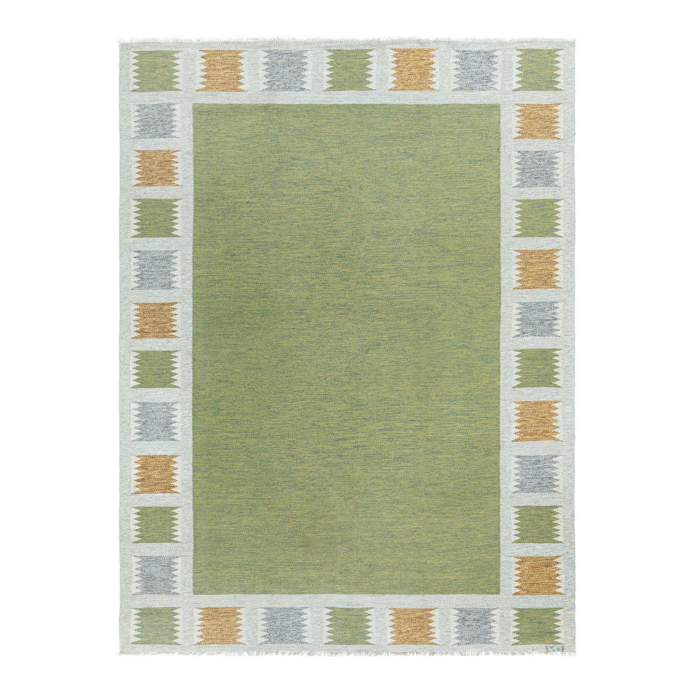 Doris Leslie Blau Vintage Swedish Flat Weave Rug by Bitte Ahlgren